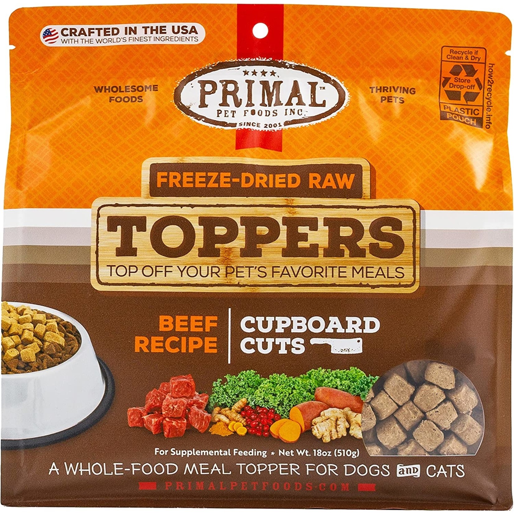 Primal Primal Freeze-Dried Toppers Beef Cupboard Cuts 18oz