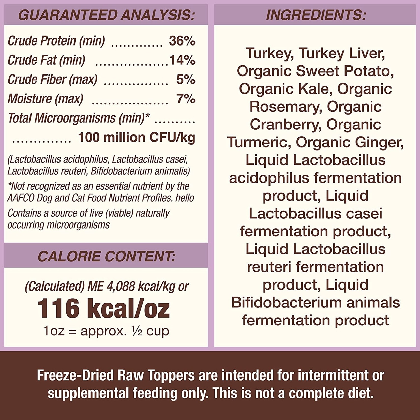 Primal Primal Freeze-Dried Toppers Turkey Cupboard Cuts 18oz