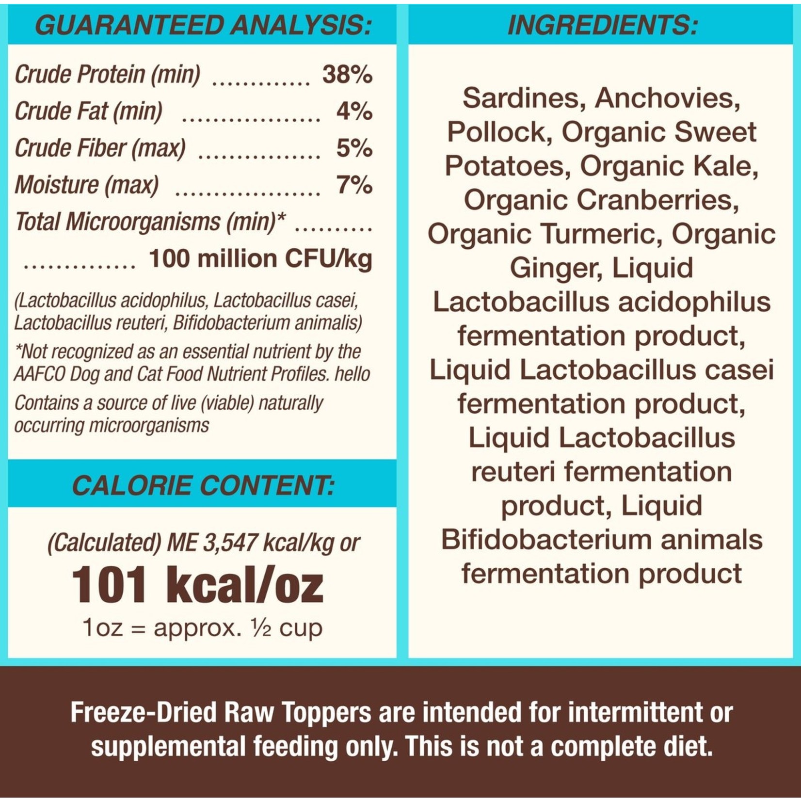 Primal Primal Freeze-Dried Toppers Fish Cupboard Cuts 3.5oz