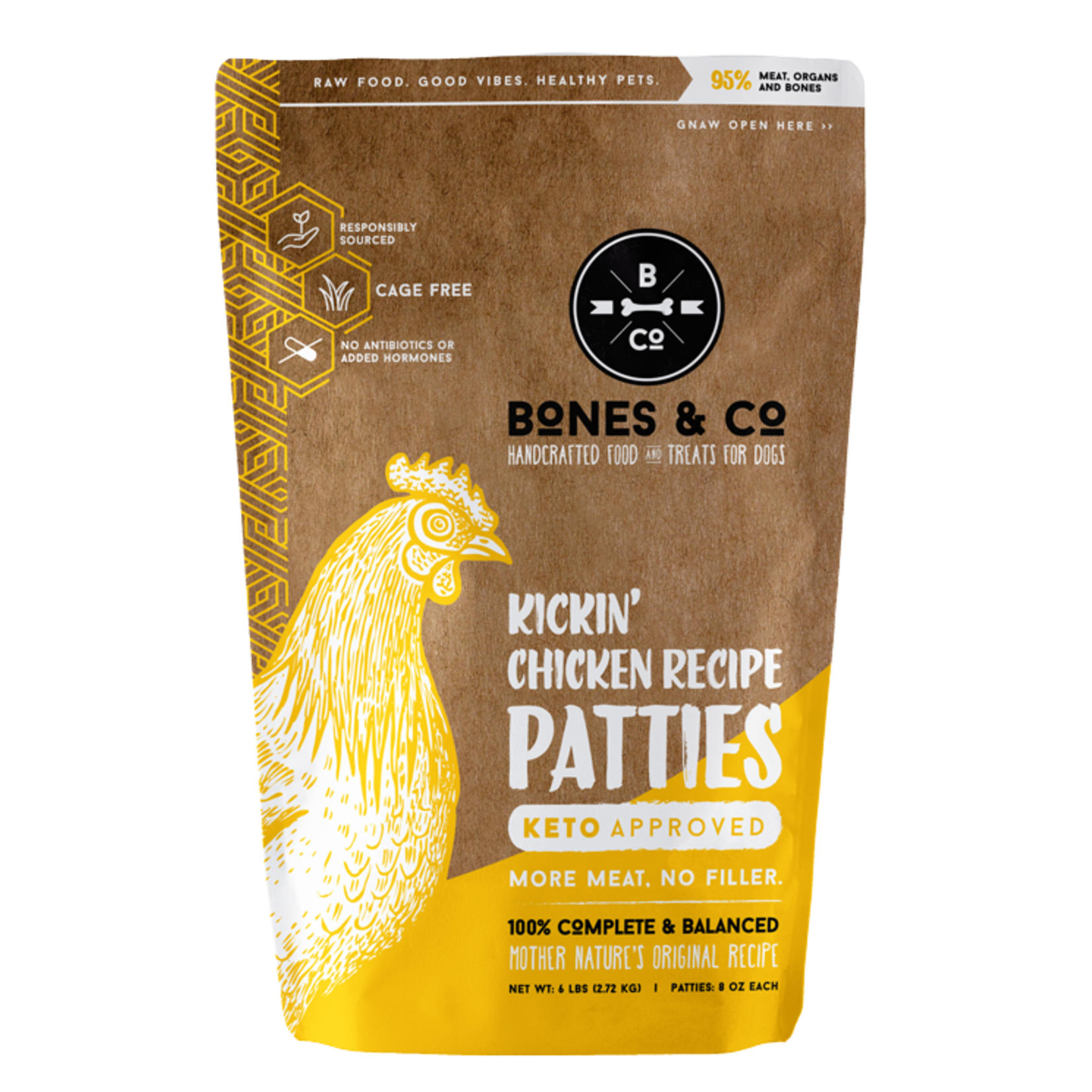Bones and Co. Bones & Co. Chicken Patties 6lbs