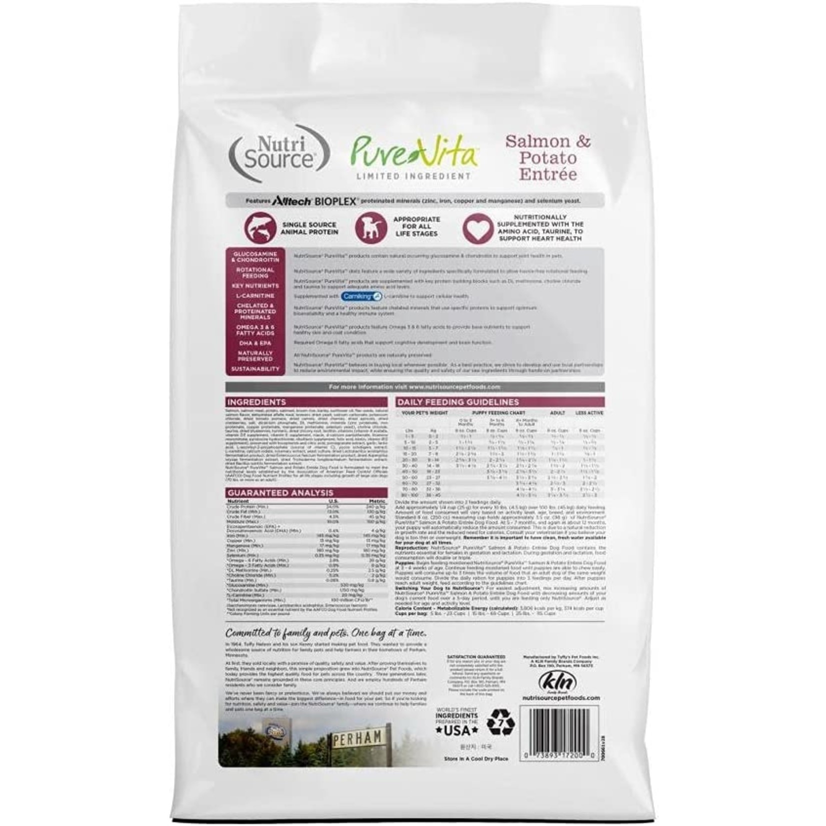PureVita NutriSource PureVita Salmon & Potato 25lbs