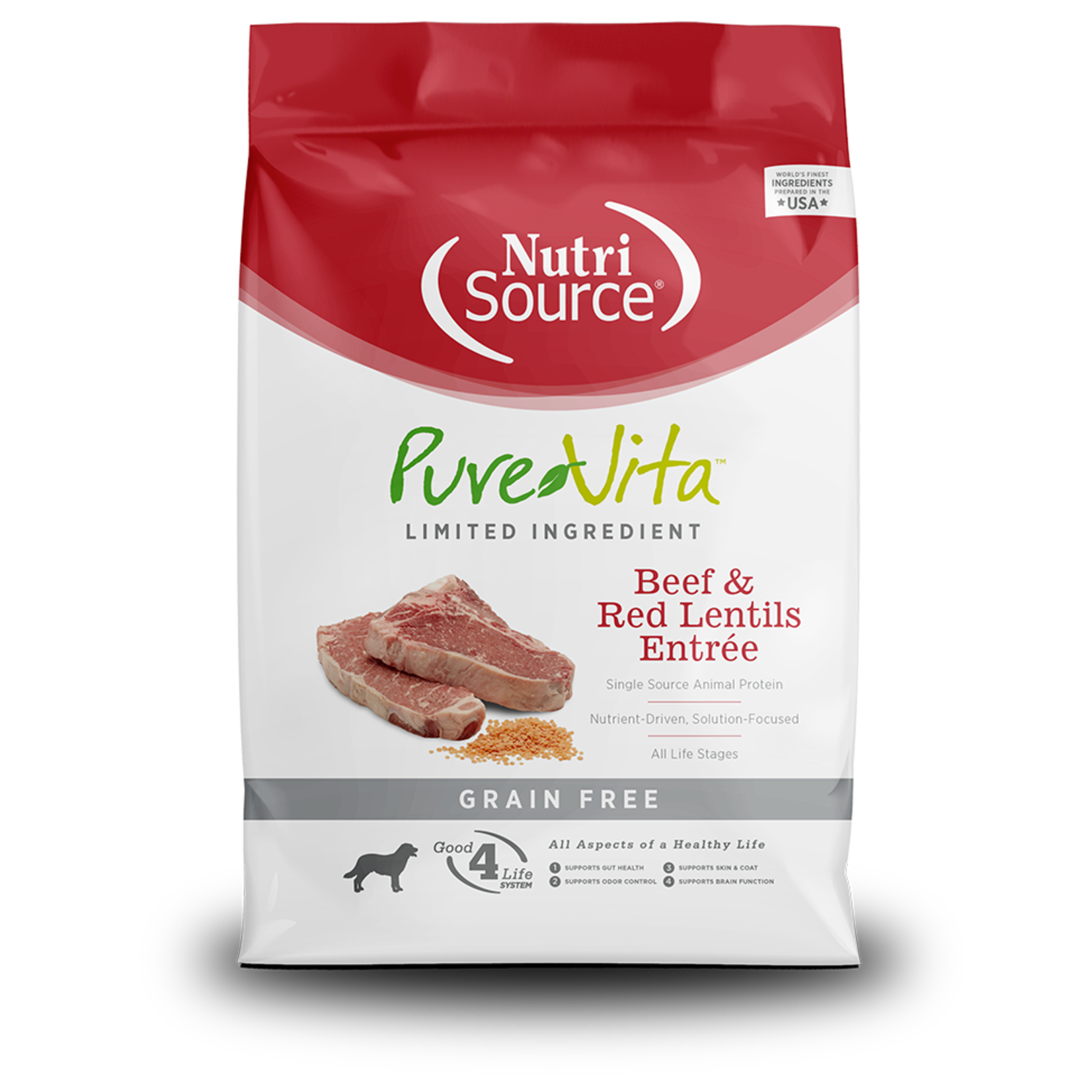 PureVita PureVita Beef & Lentils Grain Free Dog 25lbs