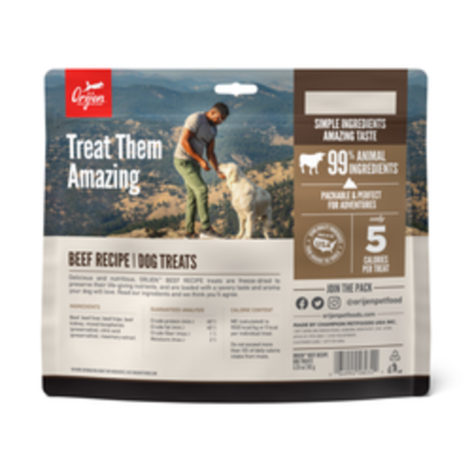 Orijen Orijen Dog Treats Beef Freeze Dried 3.25oz