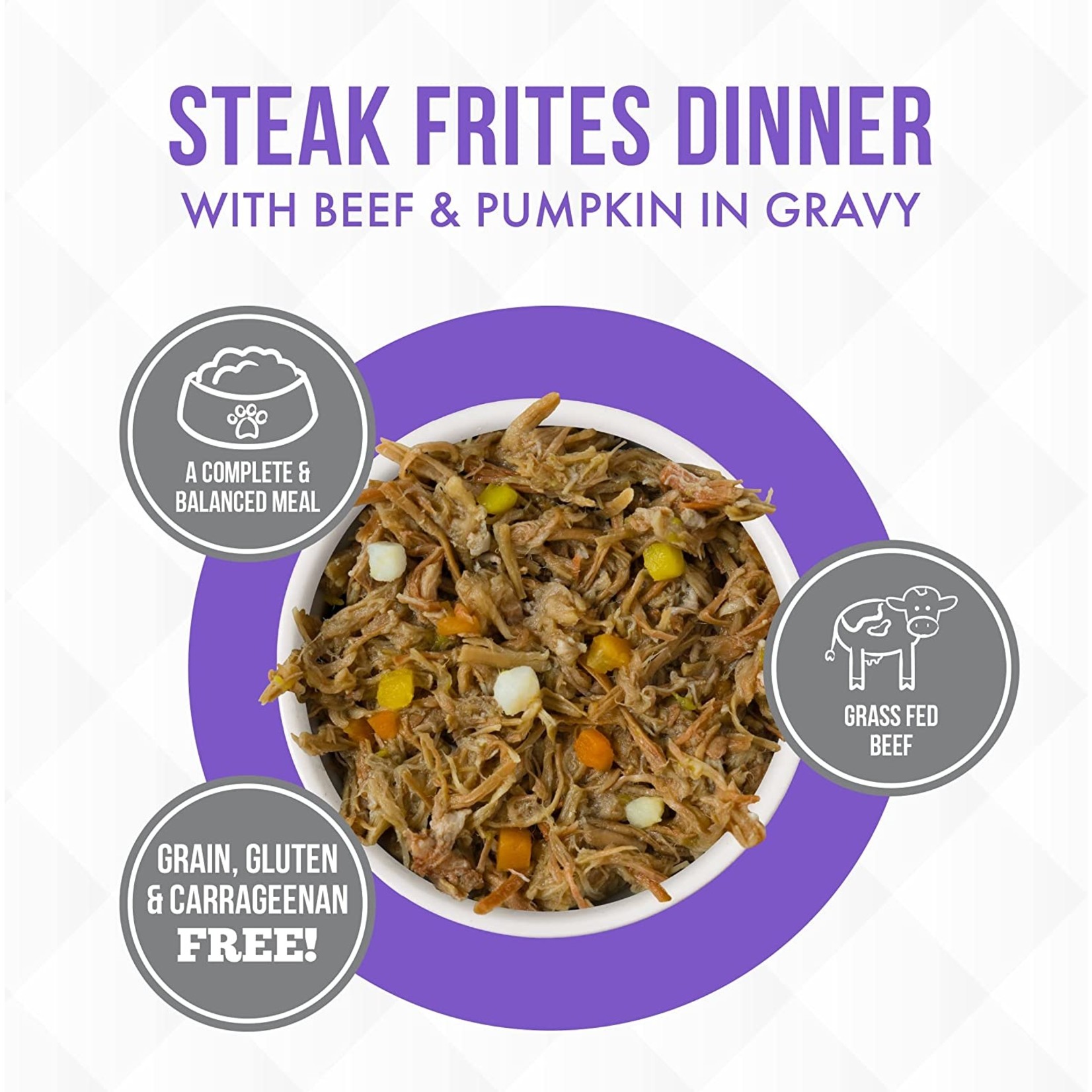Weruva Weruva TRULUXE Steak Frites 3oz (case 24)