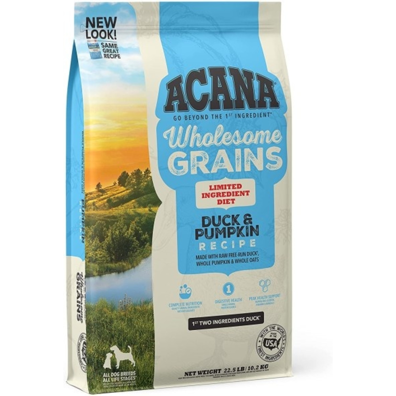 Acana Duck & Pumpkin Grains Singles 22.5lbs