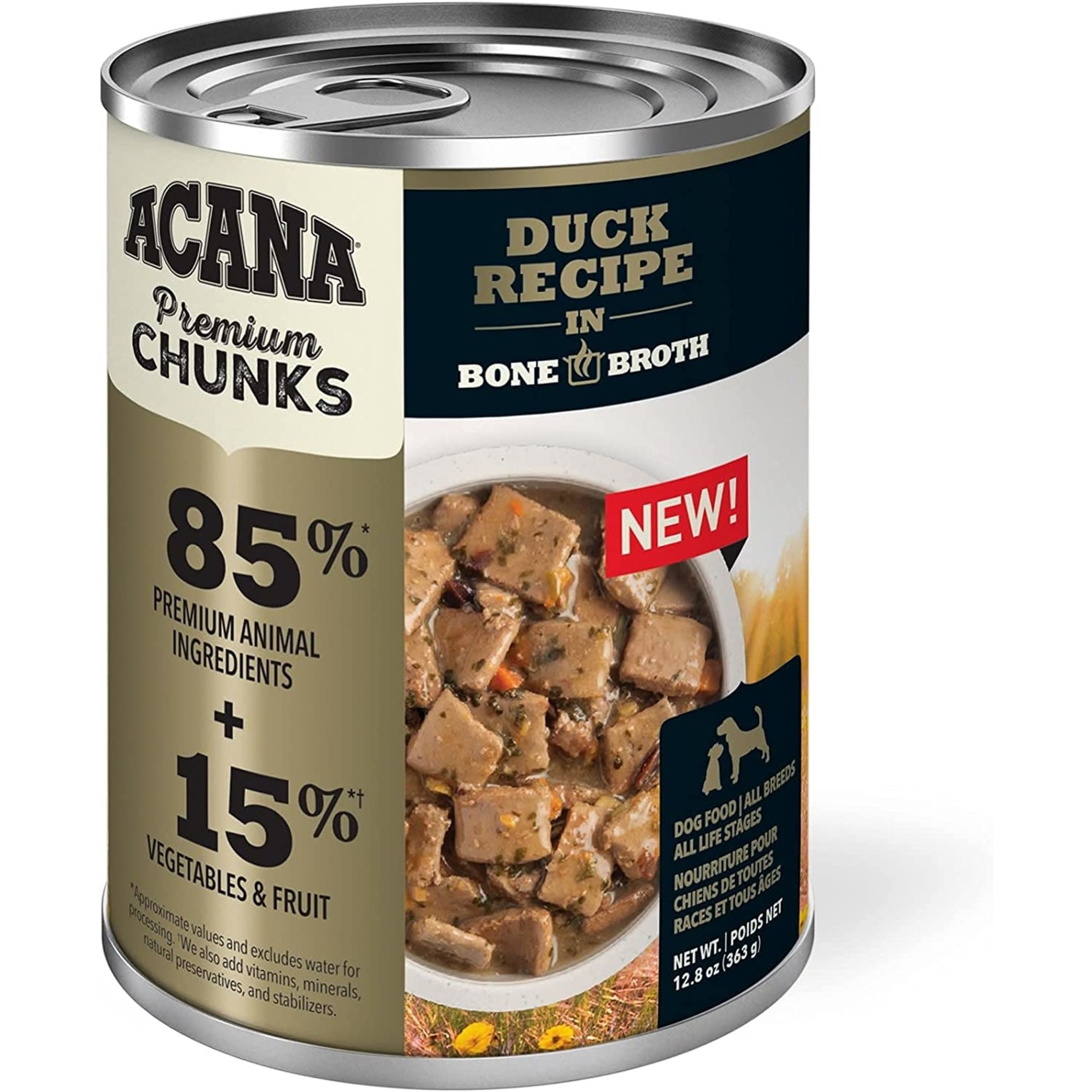 Acana Acana Duck in Bone Broth 12.8oz (case 12)
