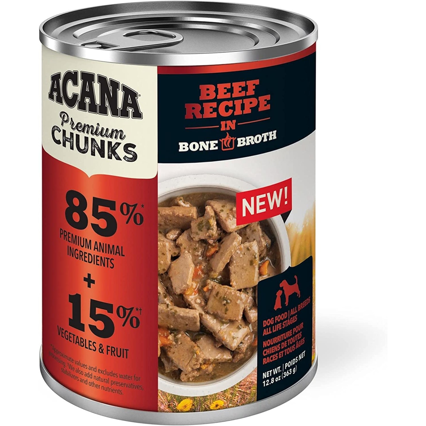 Acana Acana Beef in Bone Broth 12.8oz (case 12)