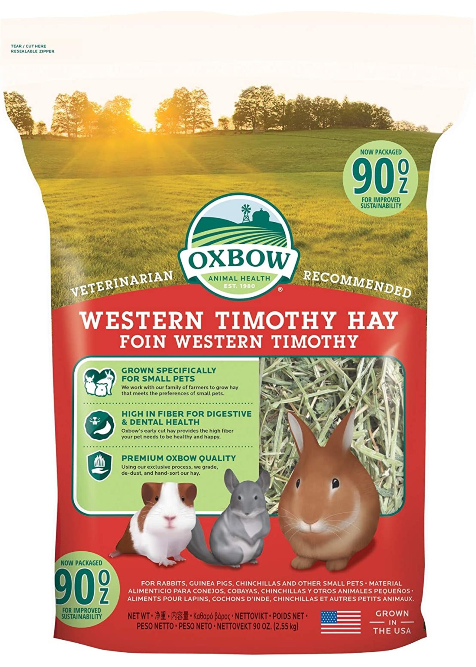 OXBOW Oxbow Hay Blends Western Timothy and Orchard, 90oz