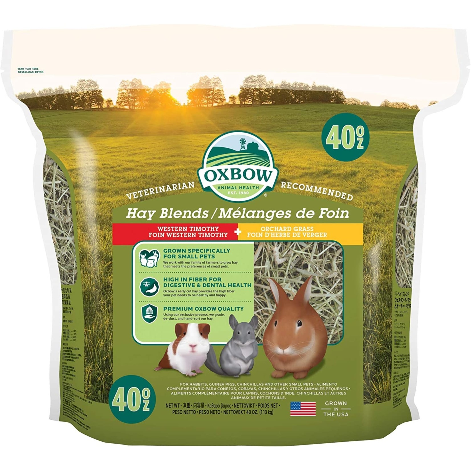 OXBOW Oxbow Hay Blends Western Timothy and Orchard, 40oz