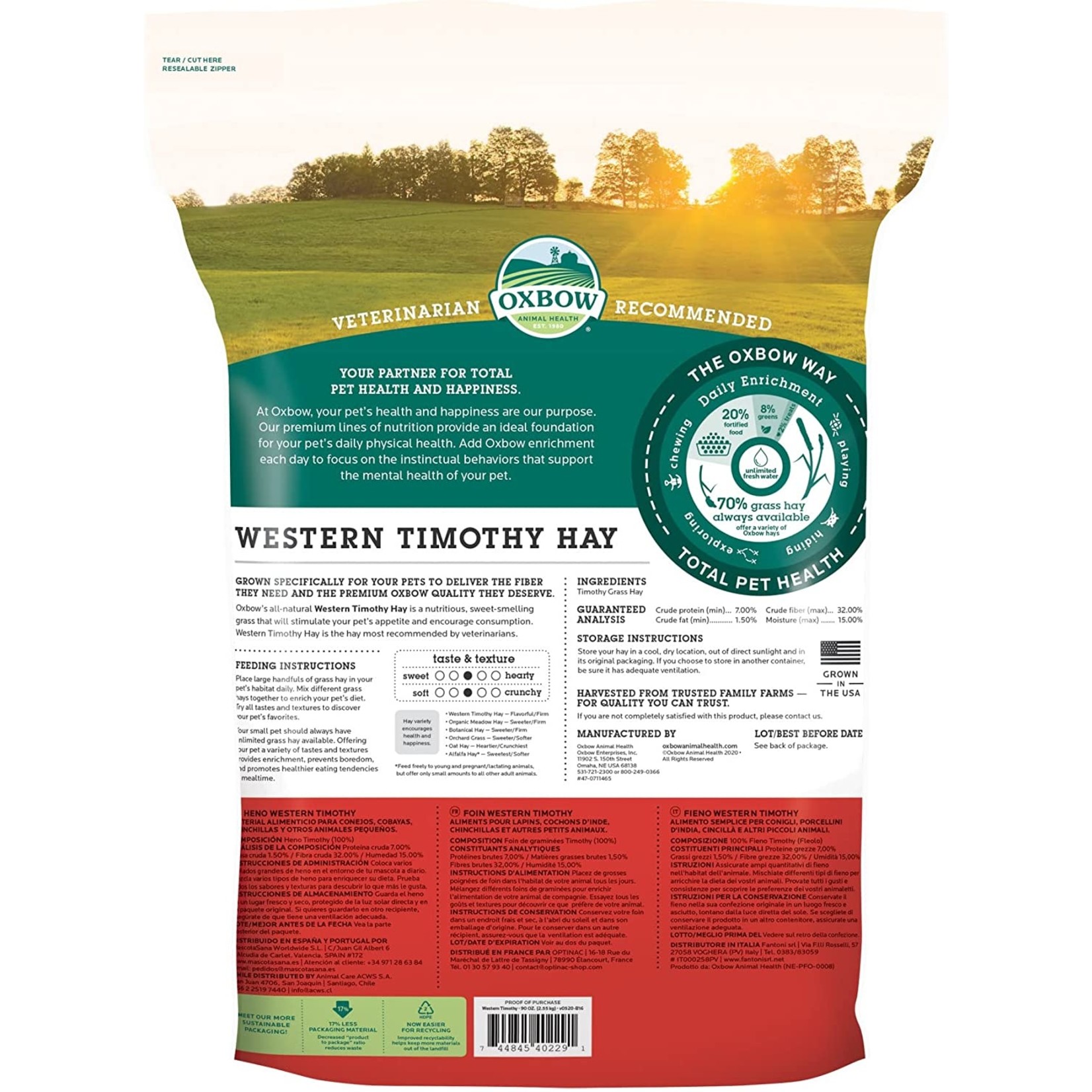 OXBOW Oxbow Western Timothy Hay, 90oz