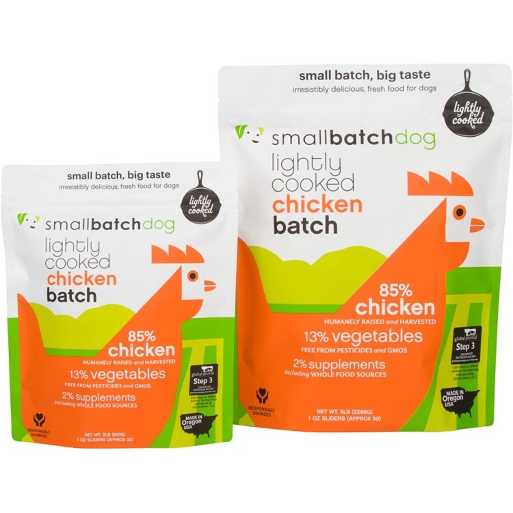 Small Batch Small Batch Dog Chicken Lightly Cooked 2lbs
