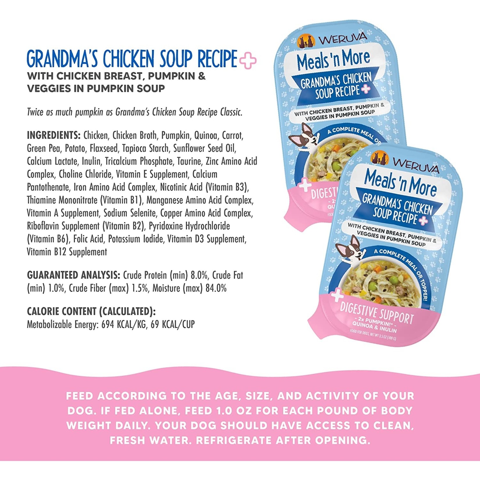 Weruva Weruva Meals’N'More Grandmas Chicken Soup 3.5oz (case 12)