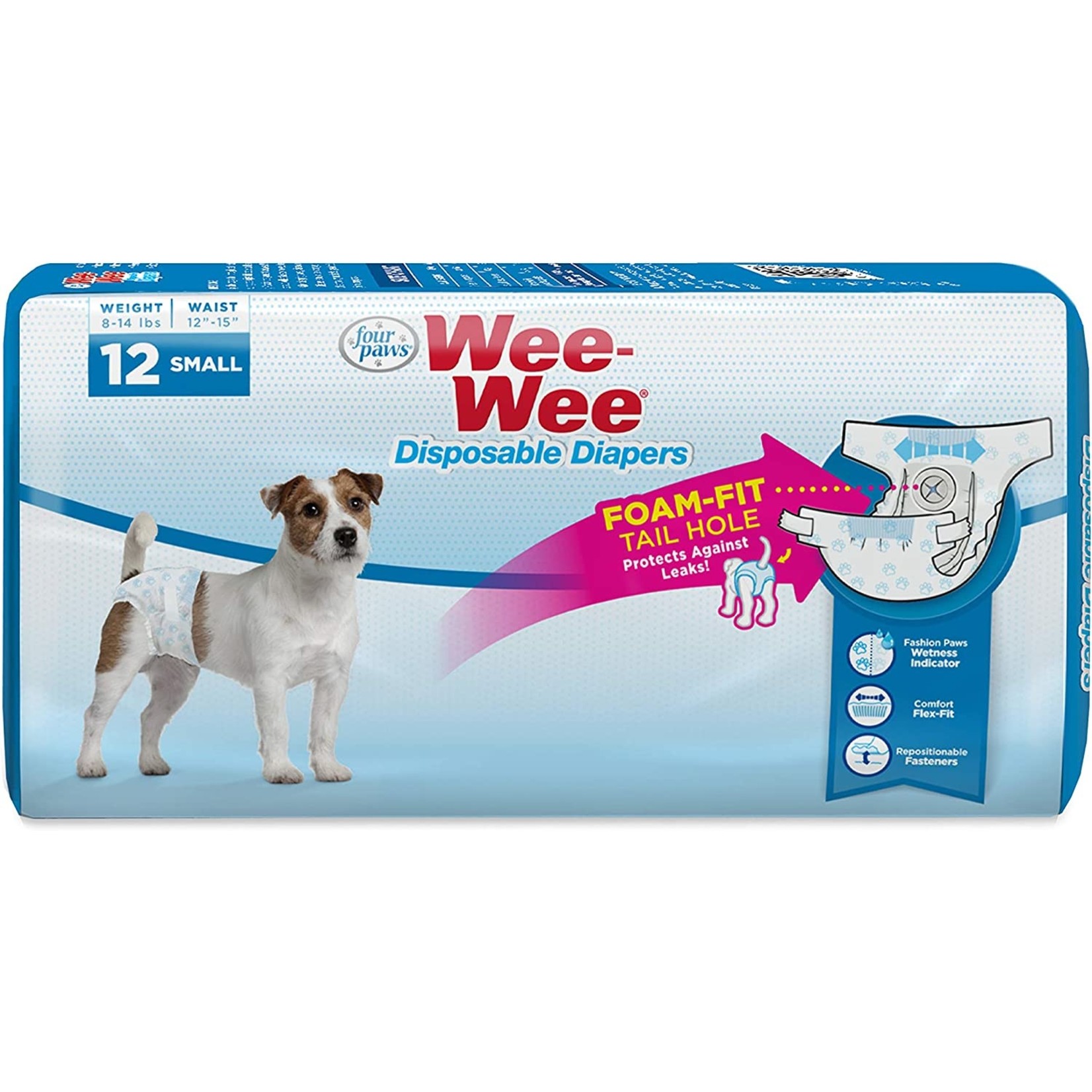 Four Paws Four Paws Wee Wee Diaper 12hr Small 12 count