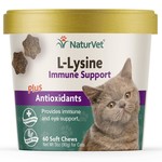 NaturVet NaturVet Soft Chews Cat L-Lysine Immune Support 60ct Plus Antioxidants
