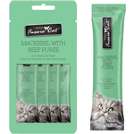 Fussie Cat Fussie Cat Puree 4pk - Mackerel & Beef 2oz