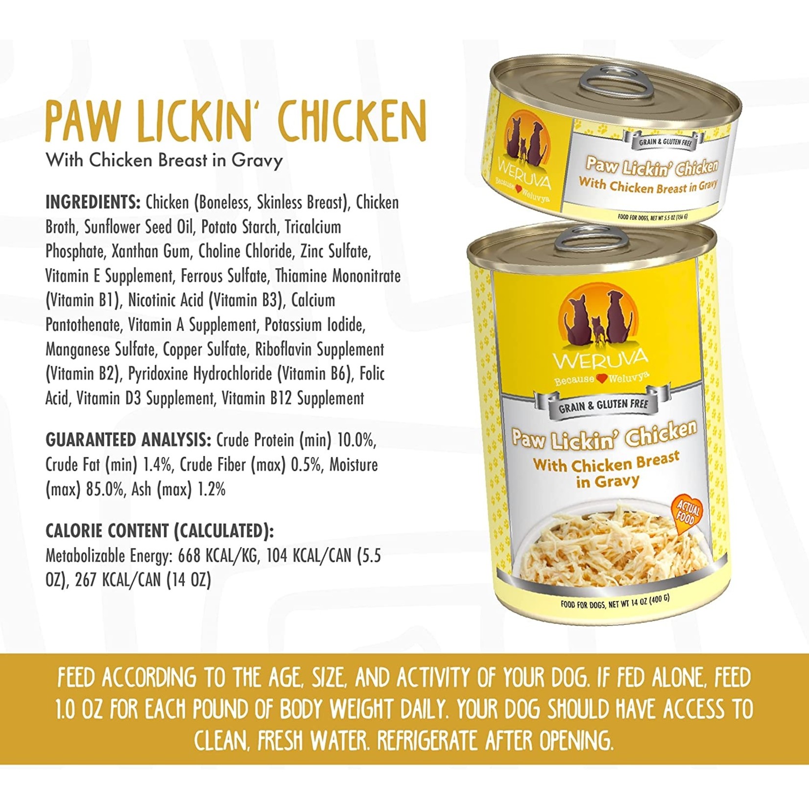 Weruva Weruva Paw Lickin' Chicken Dog 5.5oz