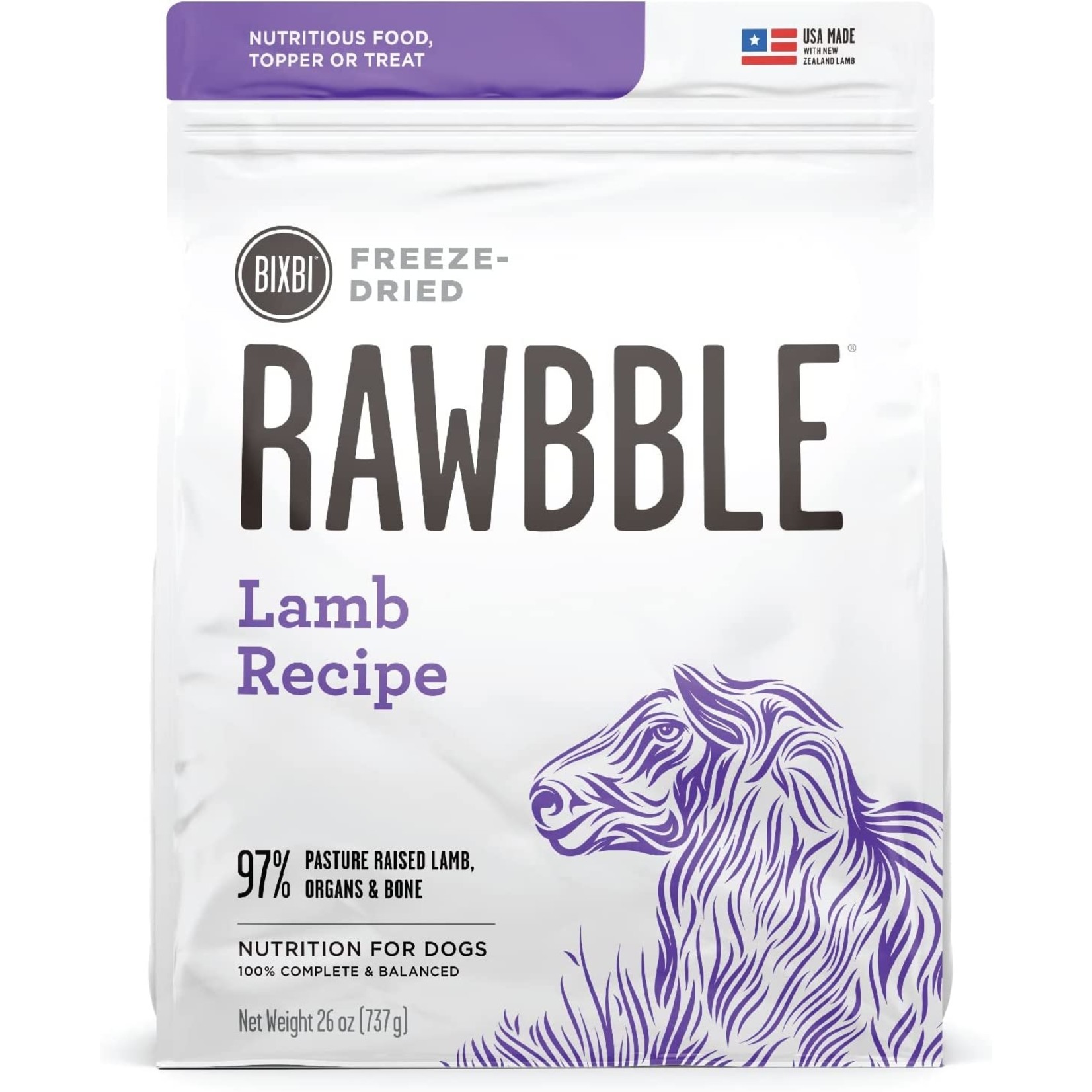 Rawbble Rawbble Dog FD Lamb 12oz