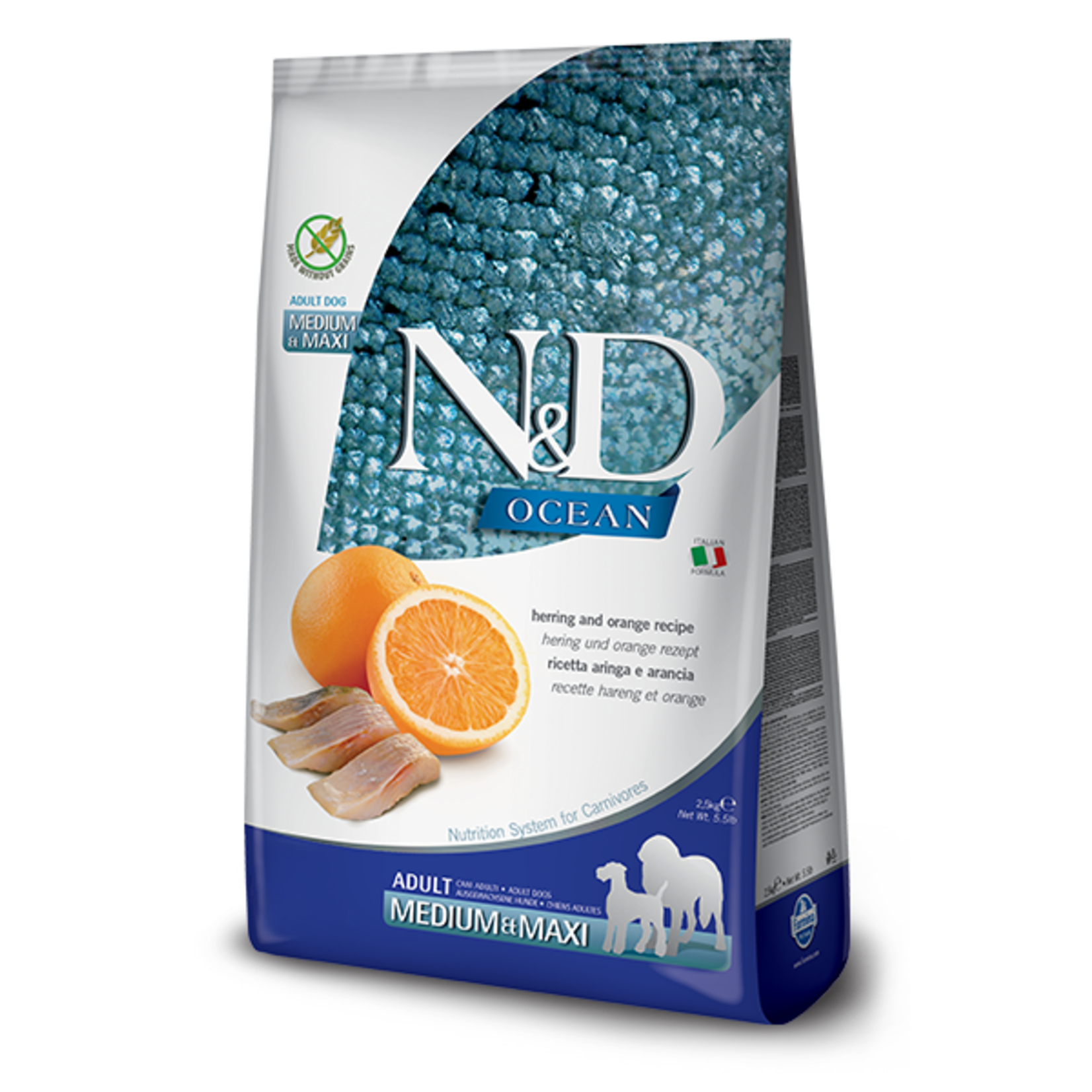 N & D Farmina N&D Farmina Herring & Orange Ocean Medium/Maxi Dog 5.5lbs