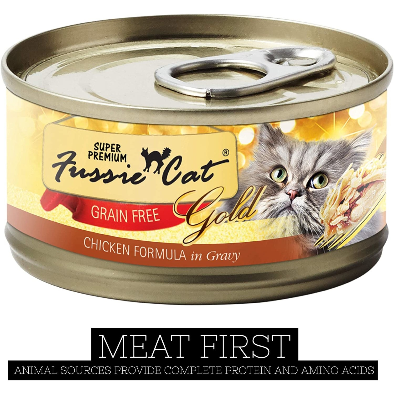 Fussie Cat Fussie Cat Gold - Chicken in Gravy 2.82oz (case 24)