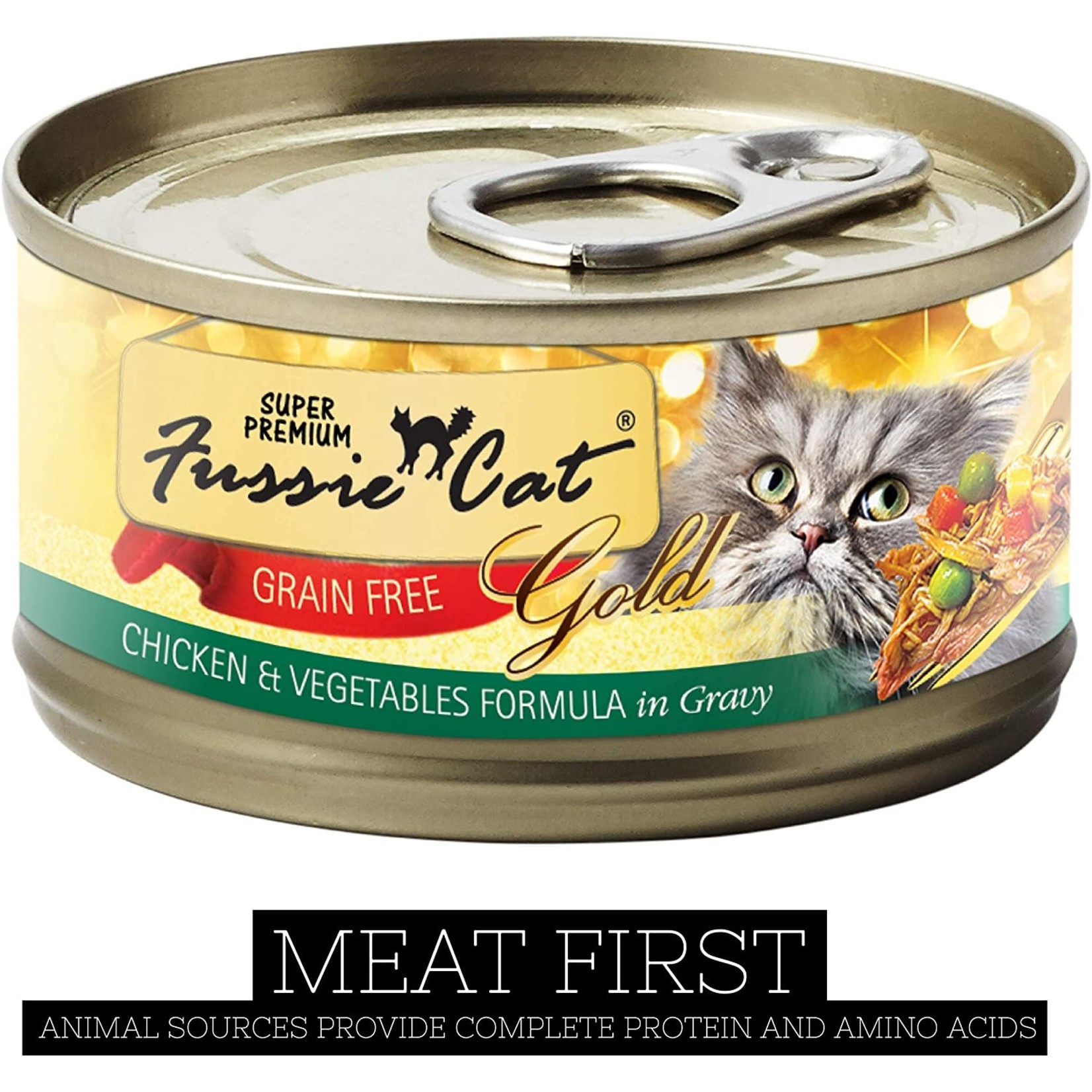 Fussie Cat Chicken with Vegetables in Gravy Super Premium 2.82oz Pets are Home