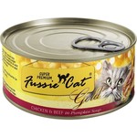 Fussie Cat Fussie Cat Gold - Chicken & Beef in Pumpkin Soup 2.82oz (case 24)