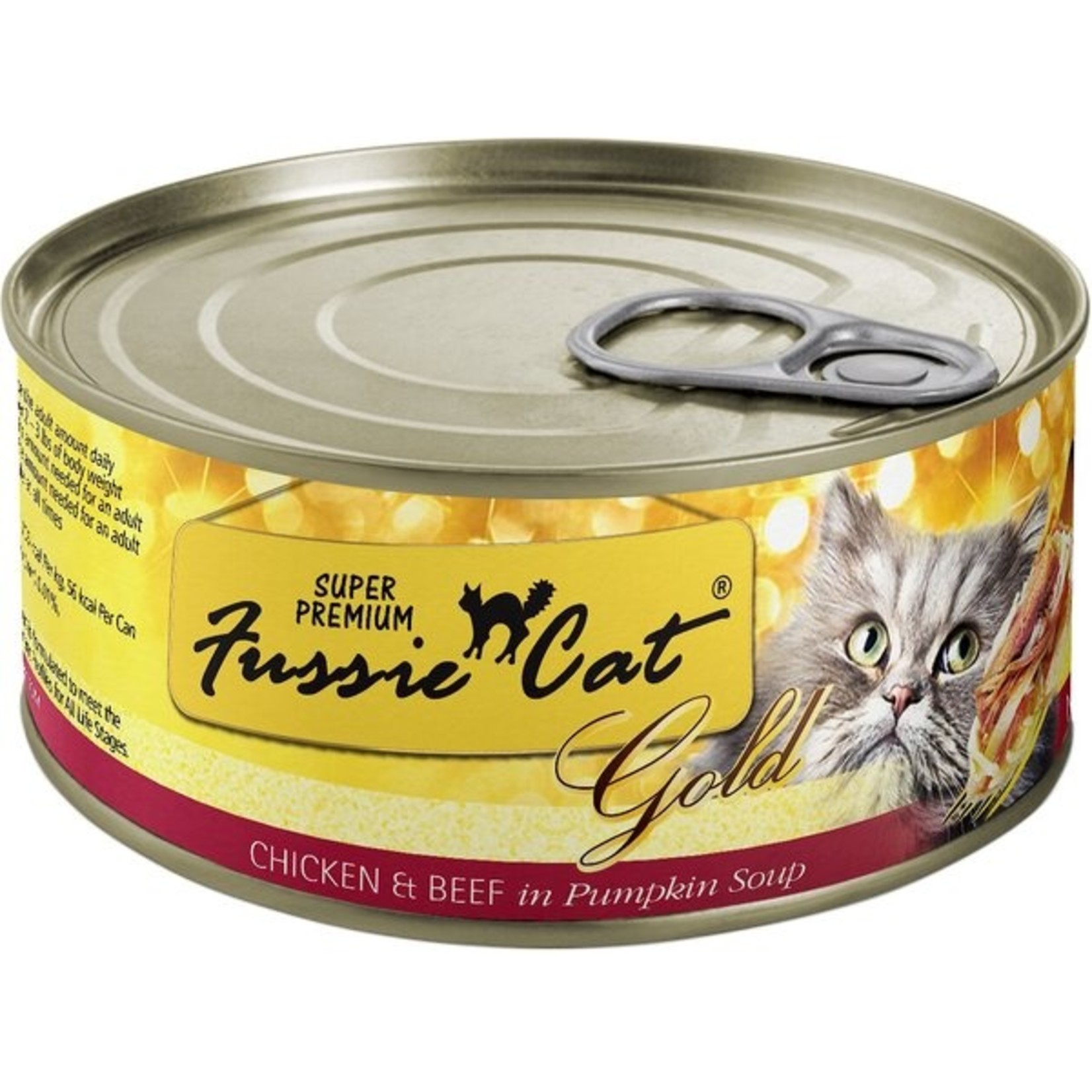 Fussie Cat Fussie Cat Gold - Chicken & Beef in Pumpkin Soup 2.82oz (case 24)