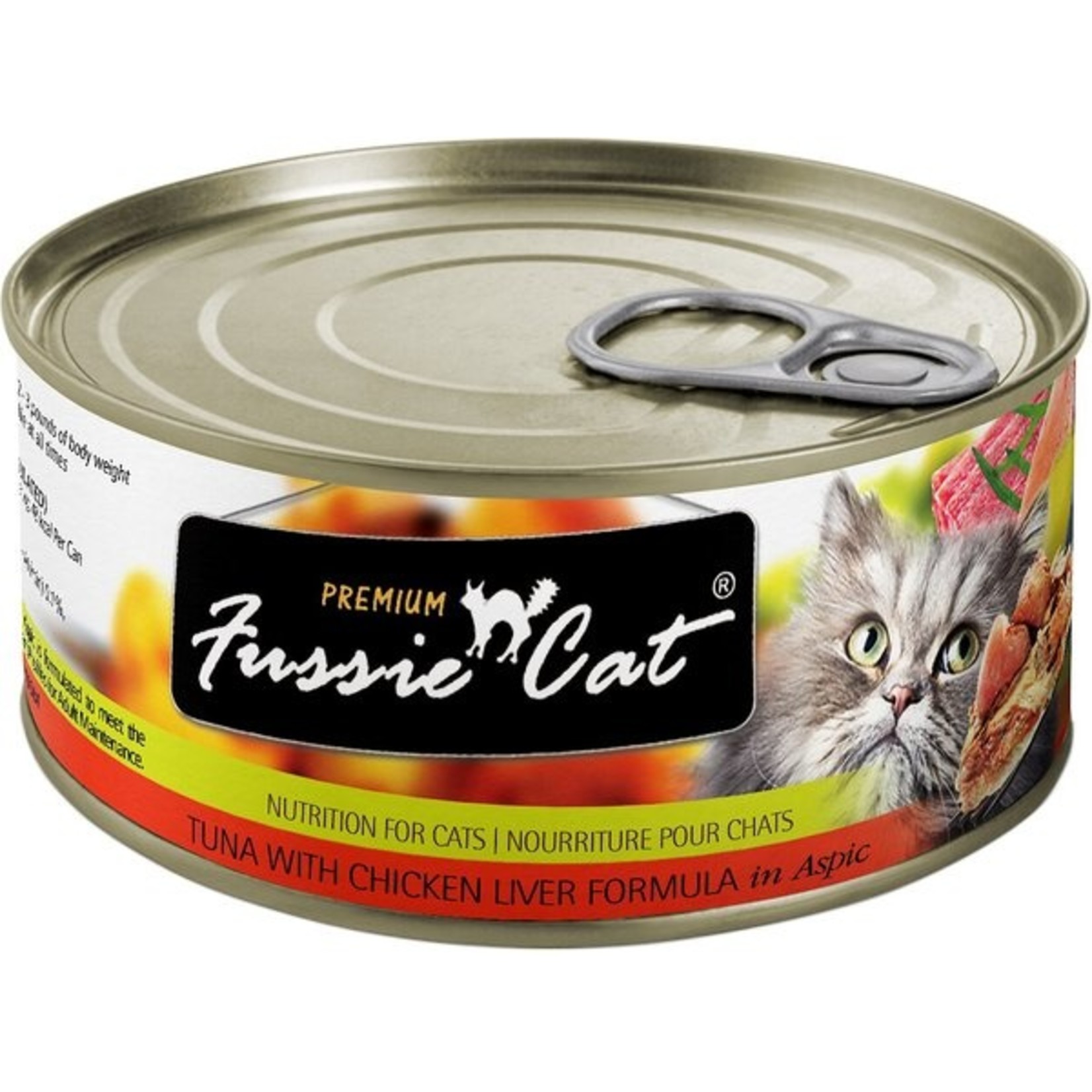 Fussie Cat Fussie Cat Premium - Tuna & Chicken Liver in Aspic 2.82oz (case 24)