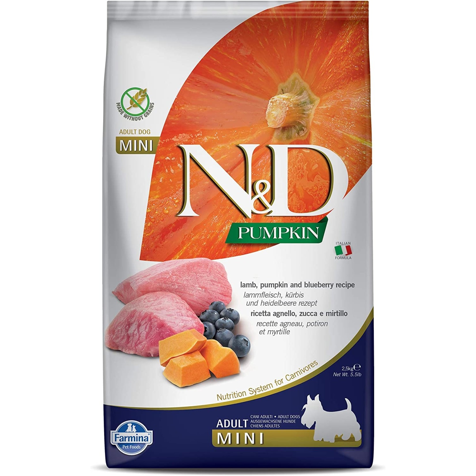 N & D Farmina N&D Farmina Dog Pumpkin - Lamb & Blueberry Mini 5.5lbs