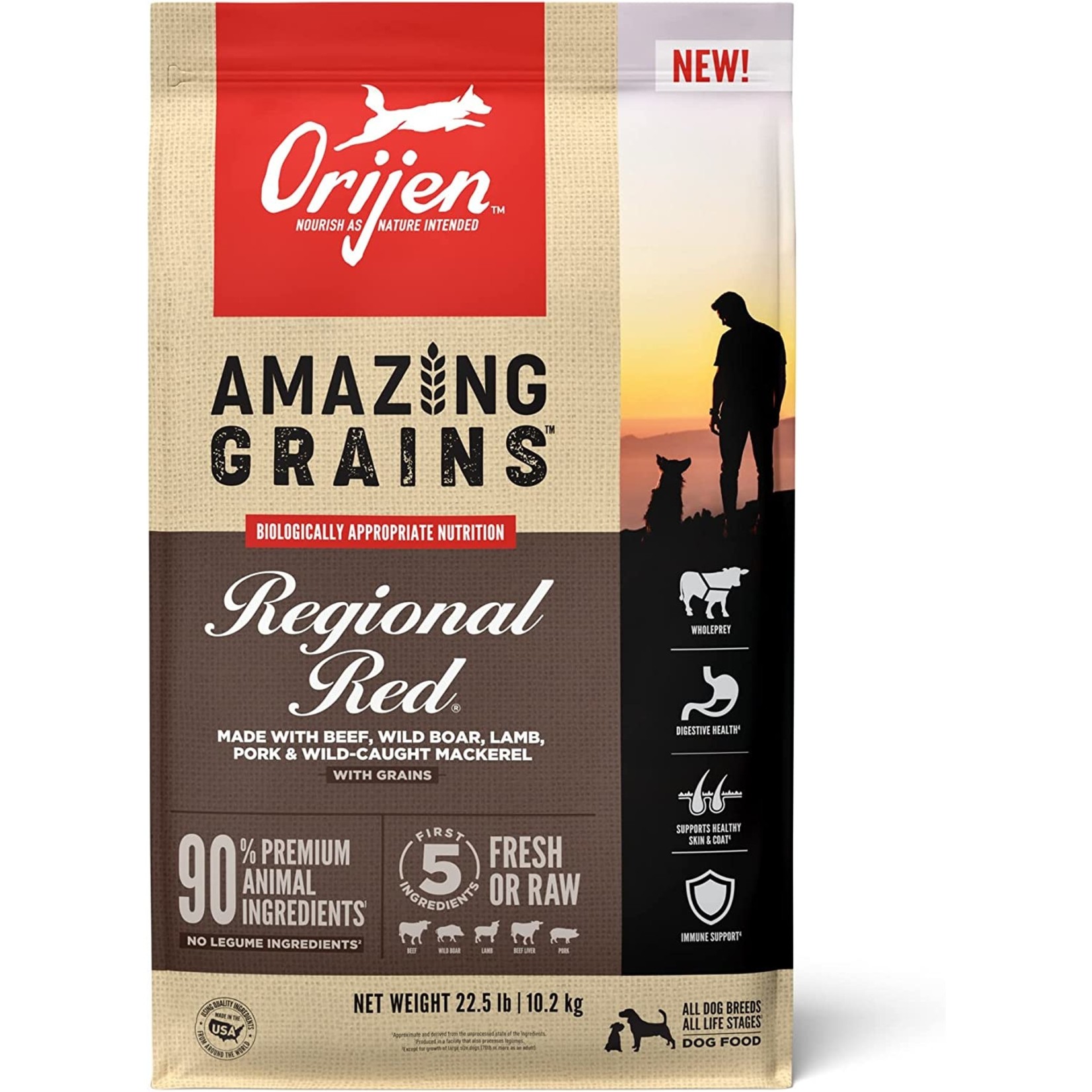 Orijen Orijen Regional Red Amazing Grains 22.5