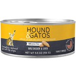 Hound & Gatos Hound & Gatos Chicken & Chicken Liver Cat GF 5.5oz