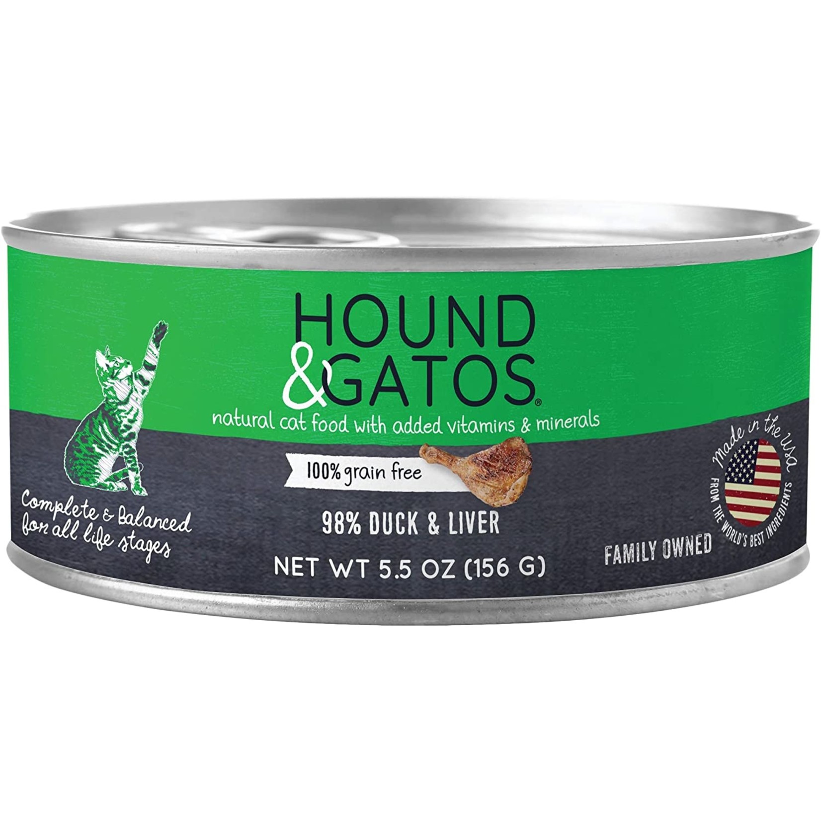 Hound & Gatos Hound & Gatos Duck Cat GF 5.5oz (case 24)