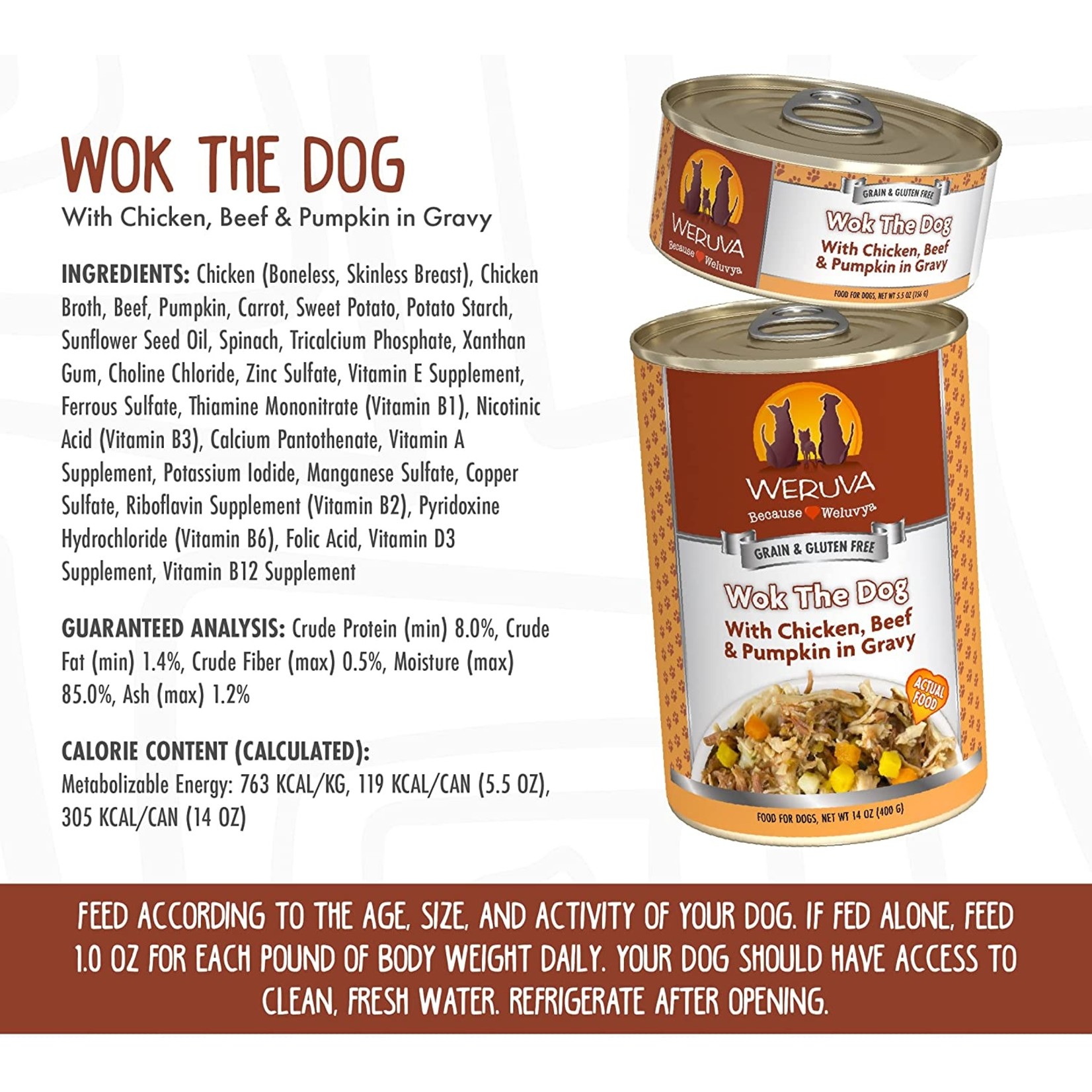 Weruva Weruva Wok The Dog 14oz (case 12)