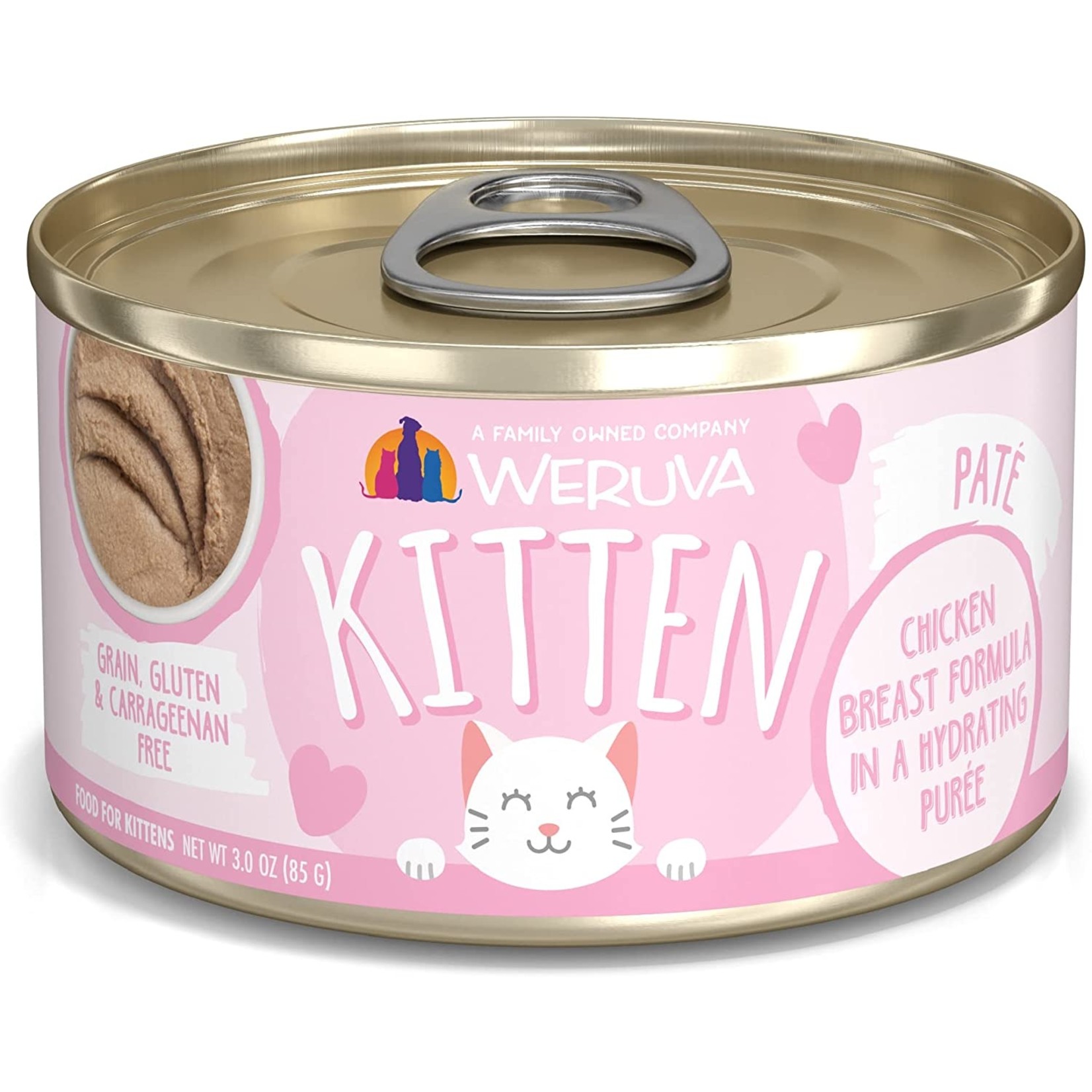 Weruva Weruva Kitten Pate Chicken in Puree 3oz (case 12)
