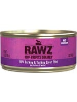Rawz Rawz 96% Turkey & Turkey Liver Pâté Cat 5.5oz