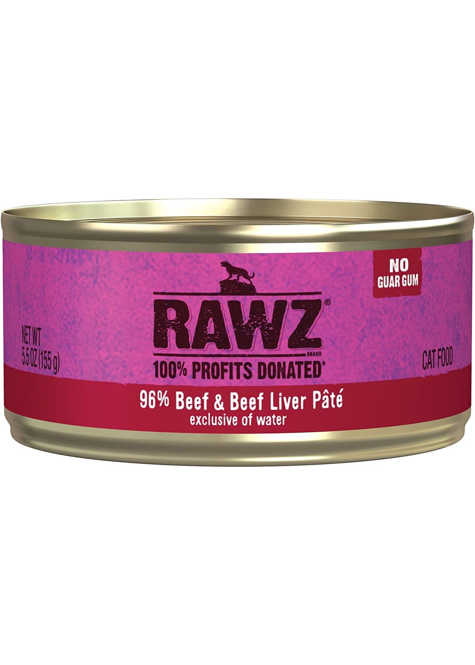 Rawz Rawz 96% Beef & Beef Liver Pâté Cat 5.5oz