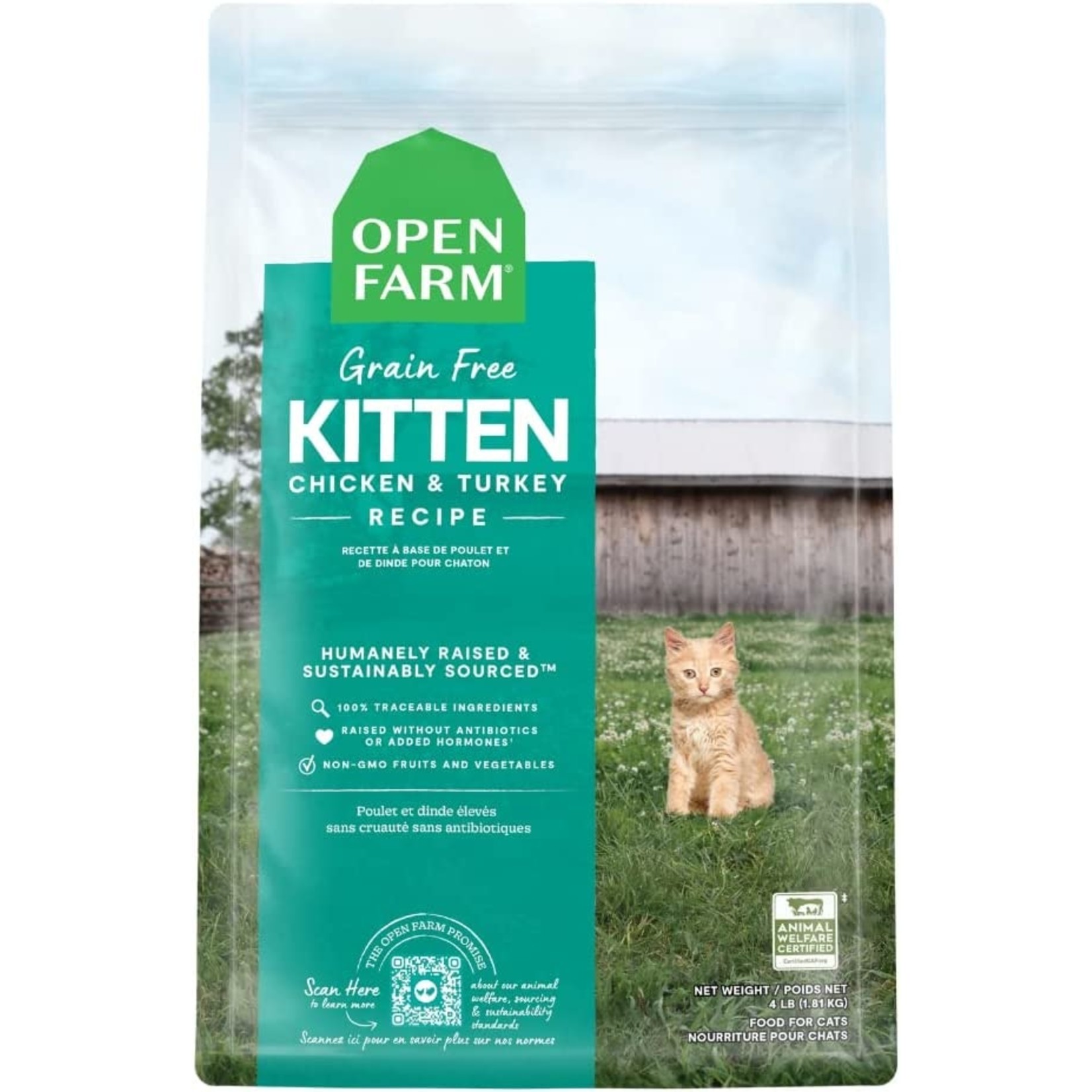 Open Farm Open Farm Cat Chicken & Turkey Kitten 4lbs