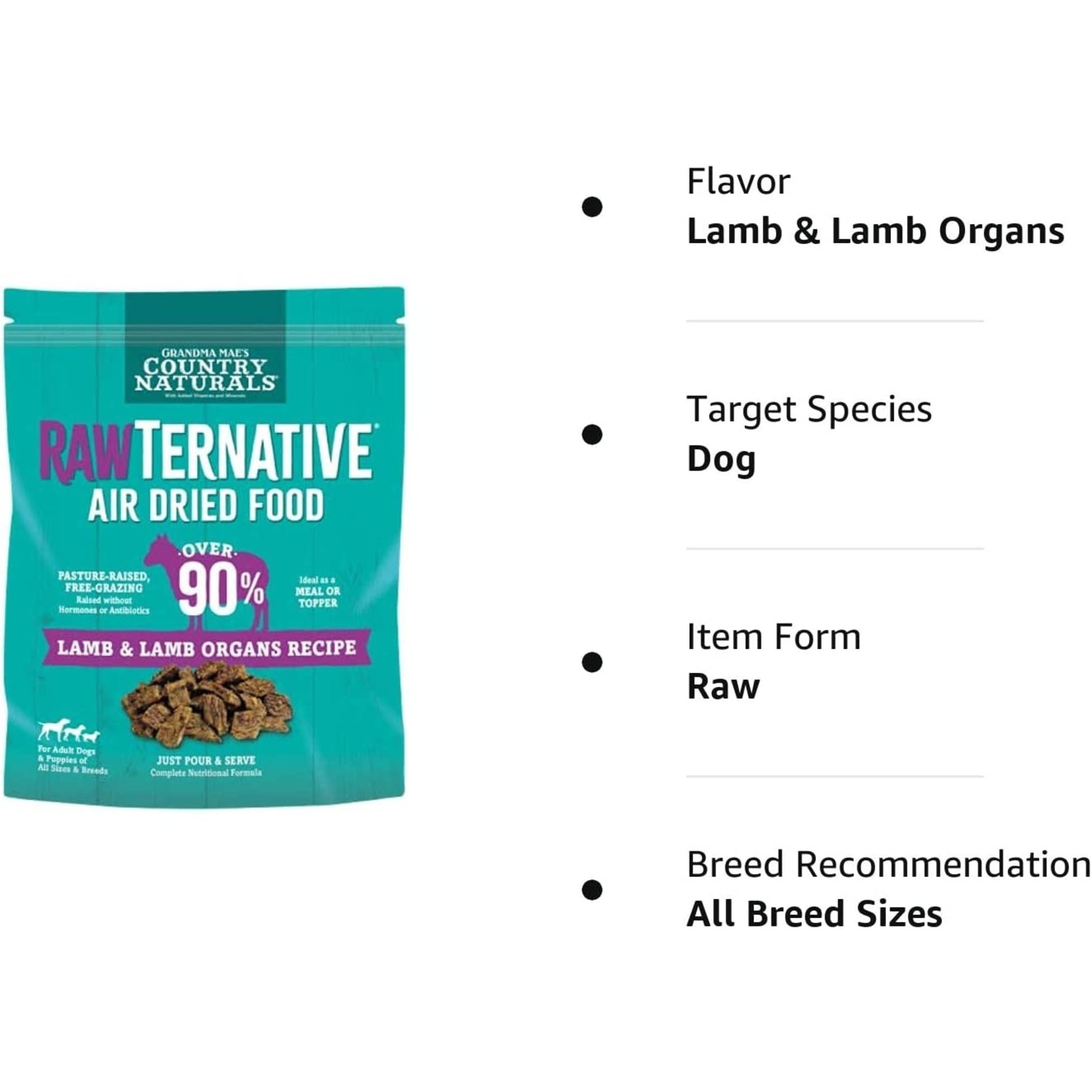 Grandma Mae's Raw Ternative Lamb Air Dried 5oz