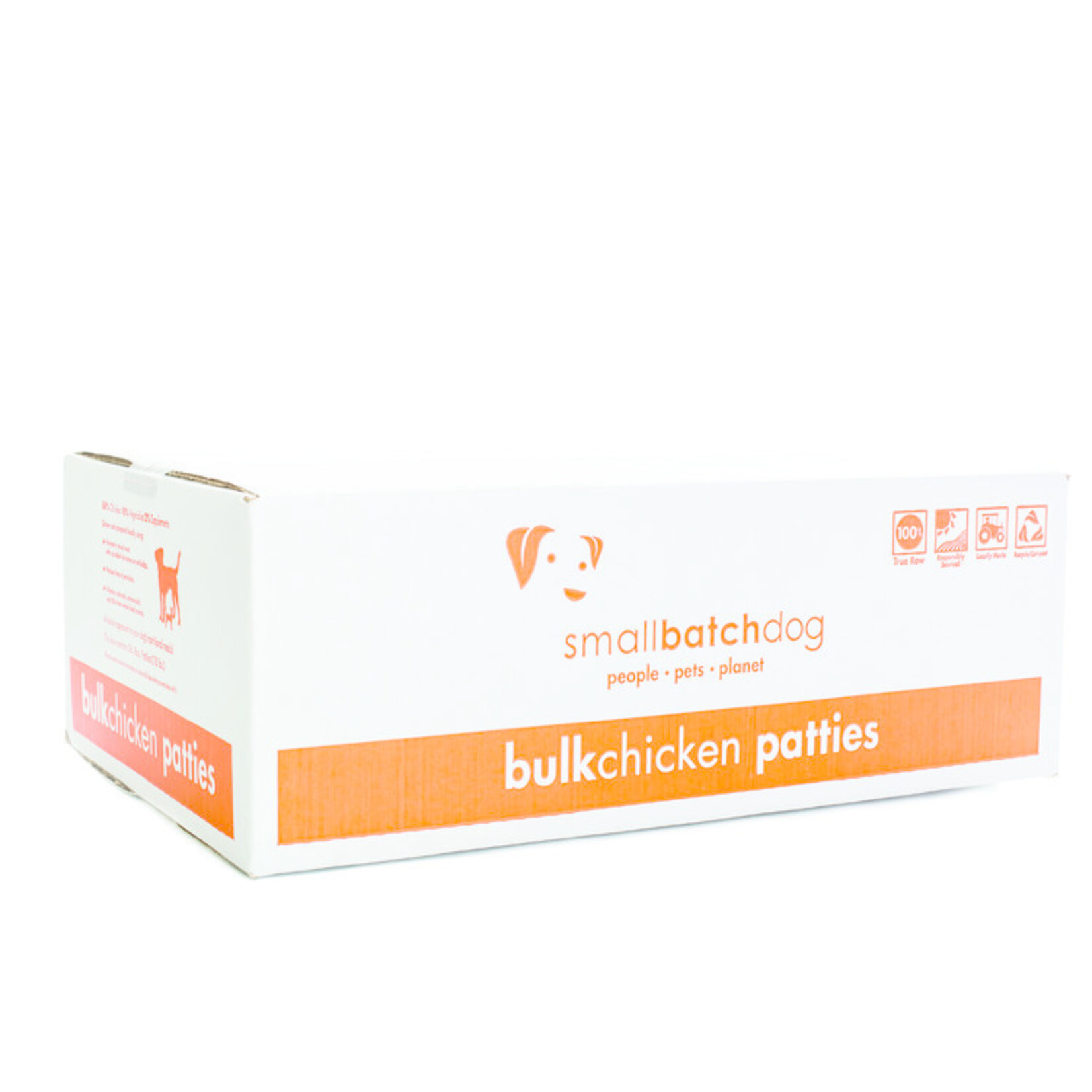 Small Batch Small Batch Dog Chicken Patties Frozen 18lbs