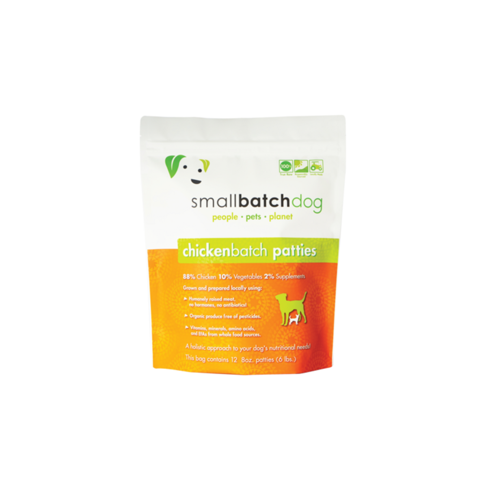 Small Batch Small Batch Dog Chicken Patties Frozen 18lbs