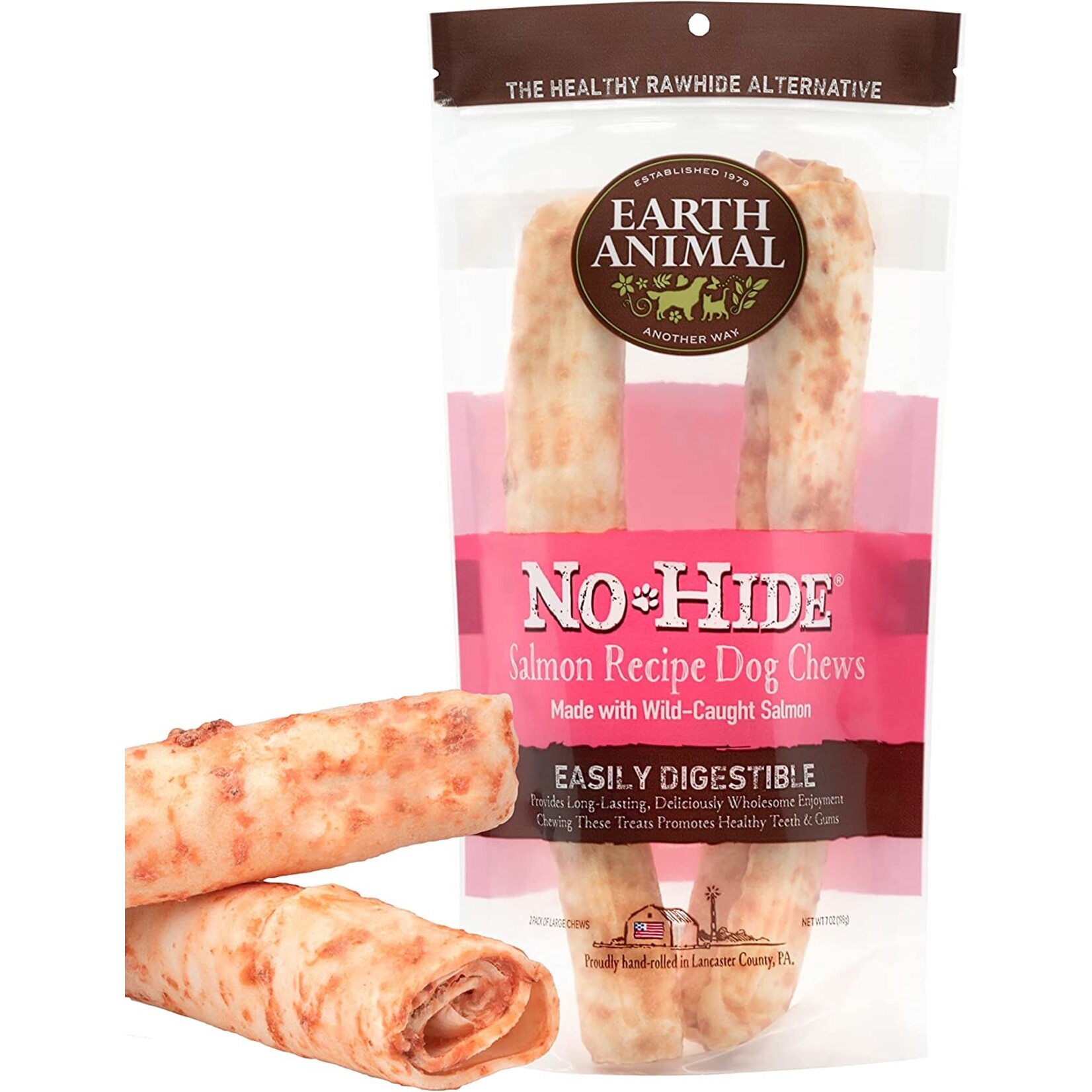 Earth Animal Earth Animal Salmon No Hide 11" 2pk