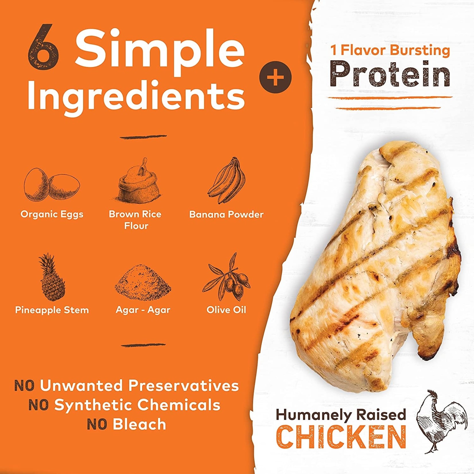 Earth Animal Earth Animal No Hide 11" Chicken 2pk