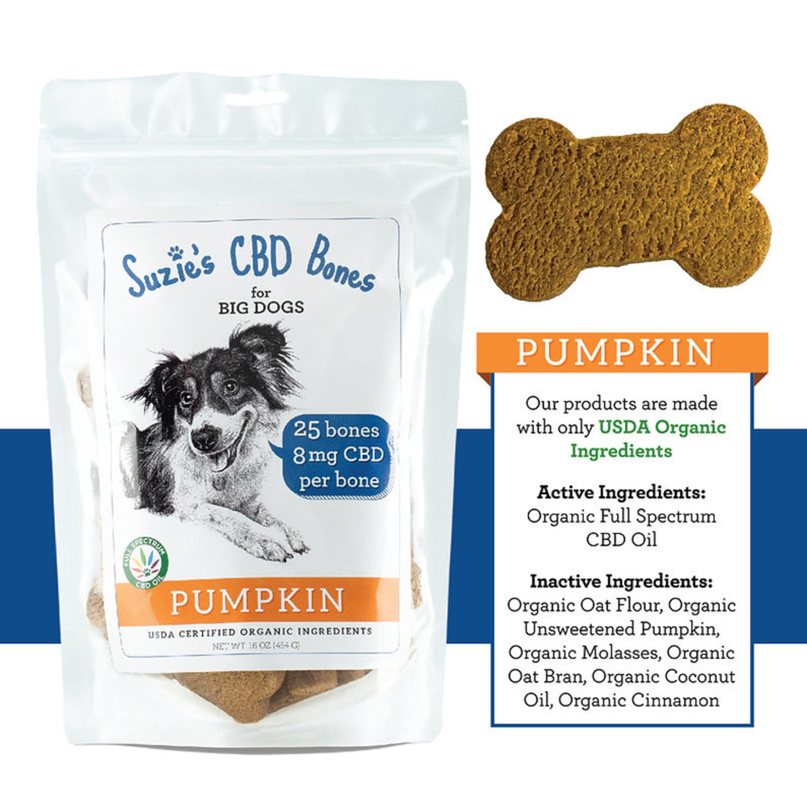 SUZIE Suzie's 8mg CBD Pumpkin Big Bones 16oz