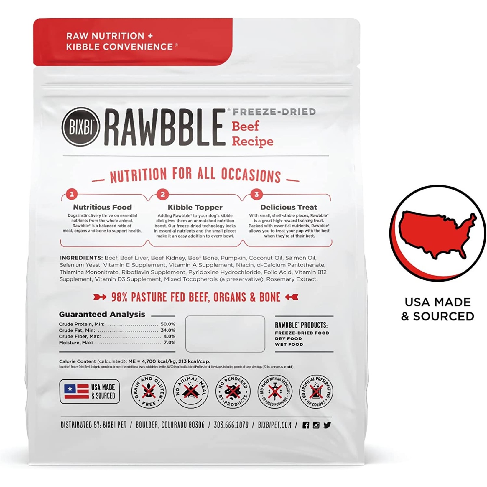 Rawbble Rawbble Dog FD Beef 12oz