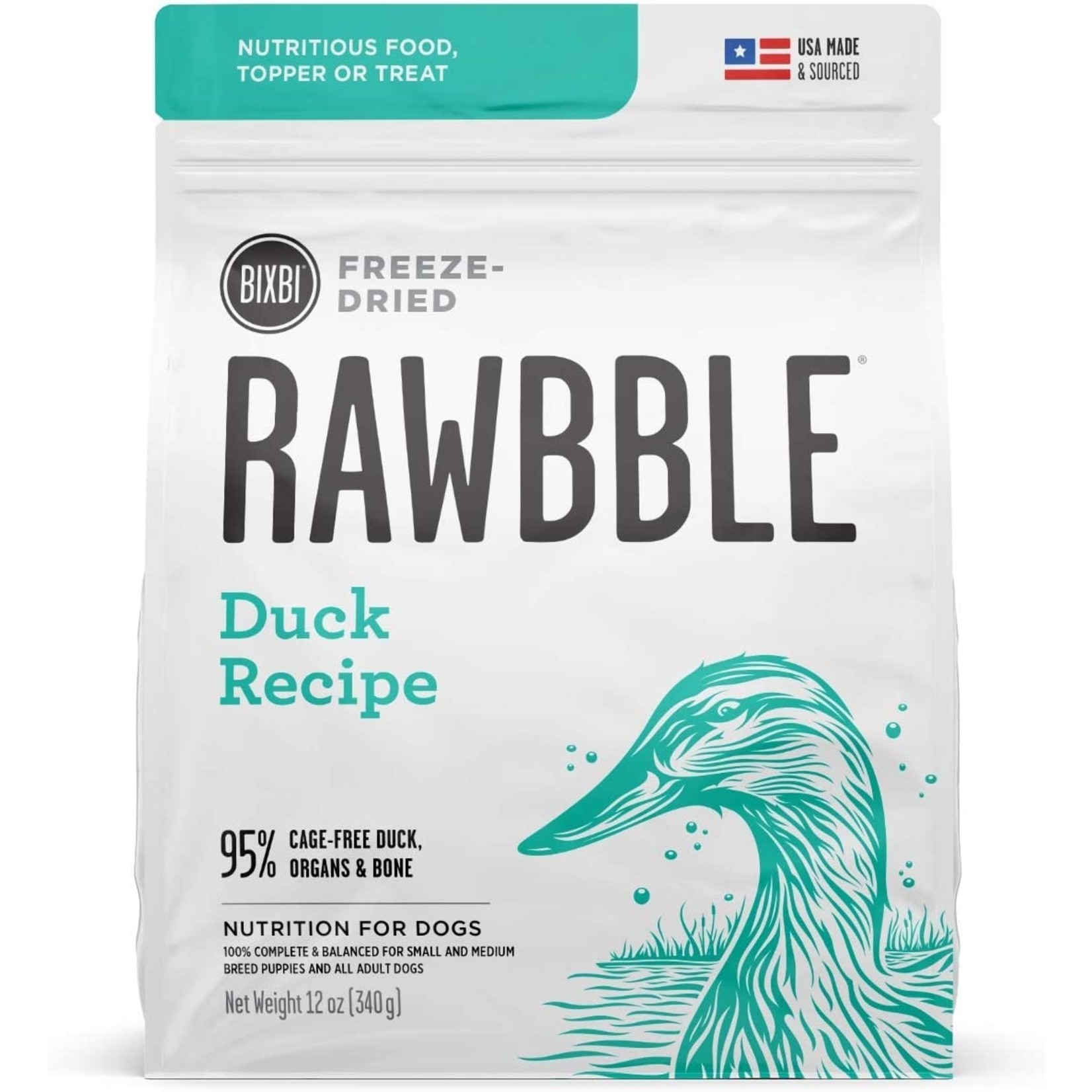 Rawbble Rawbble Dog FD Duck 12oz