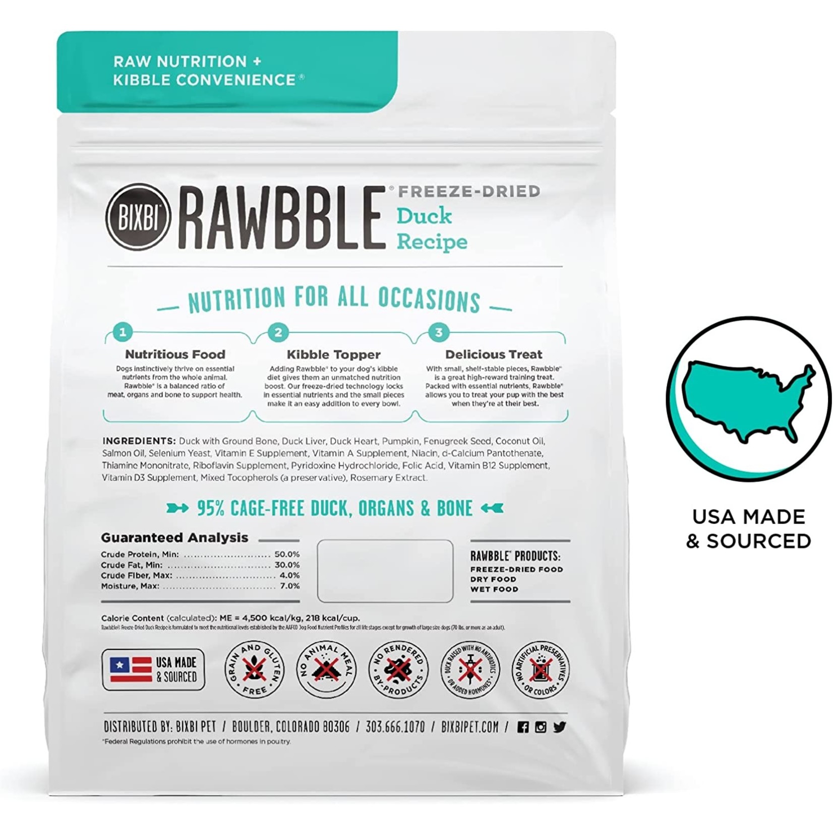 Rawbble Rawbble Dog FD Duck 12oz