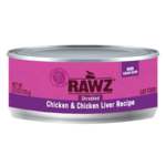 Rawz Rawz Cat Shredded Chicken & Chicken Liver 5.5oz (case 24)