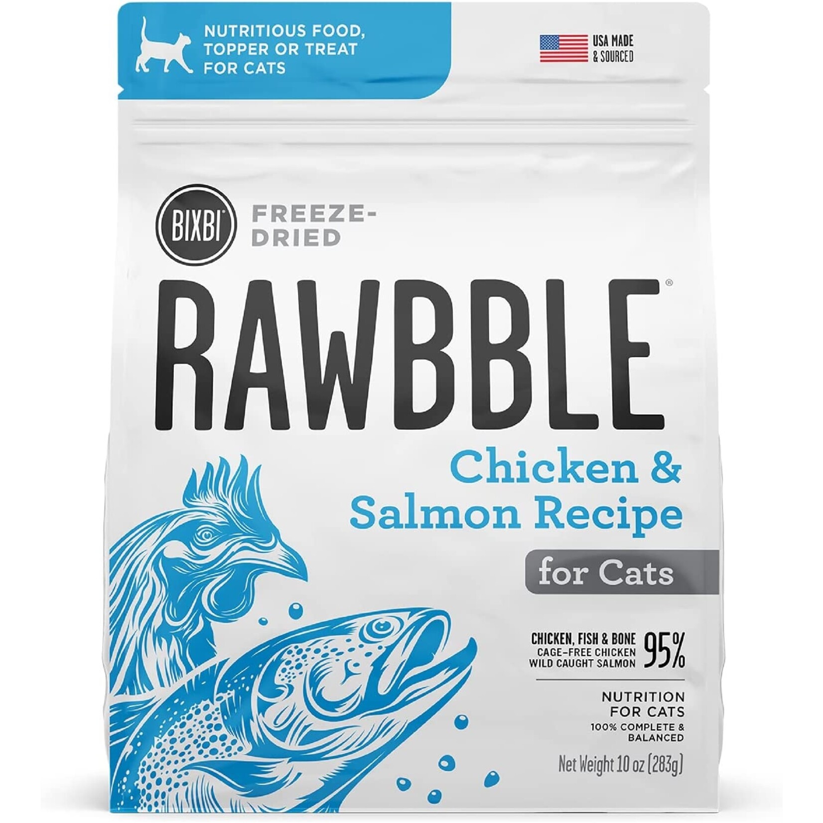 Rawbble Rawbble Freeze-Dried Chicken & Salmon for Cats 3.5oz