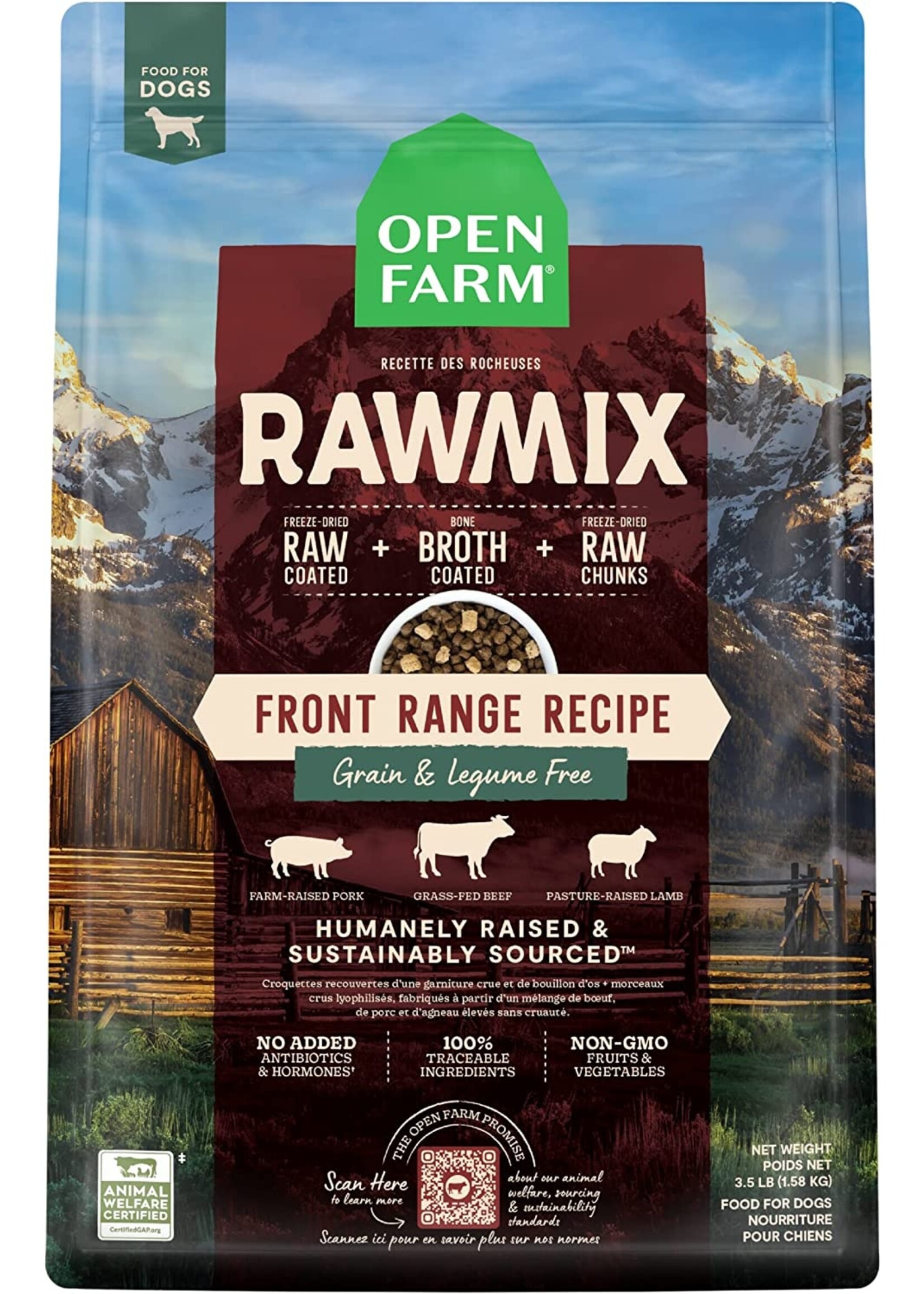 Open Farm Open Farm Front Range Grain-Free RawMix for Dogs 3.5lbs