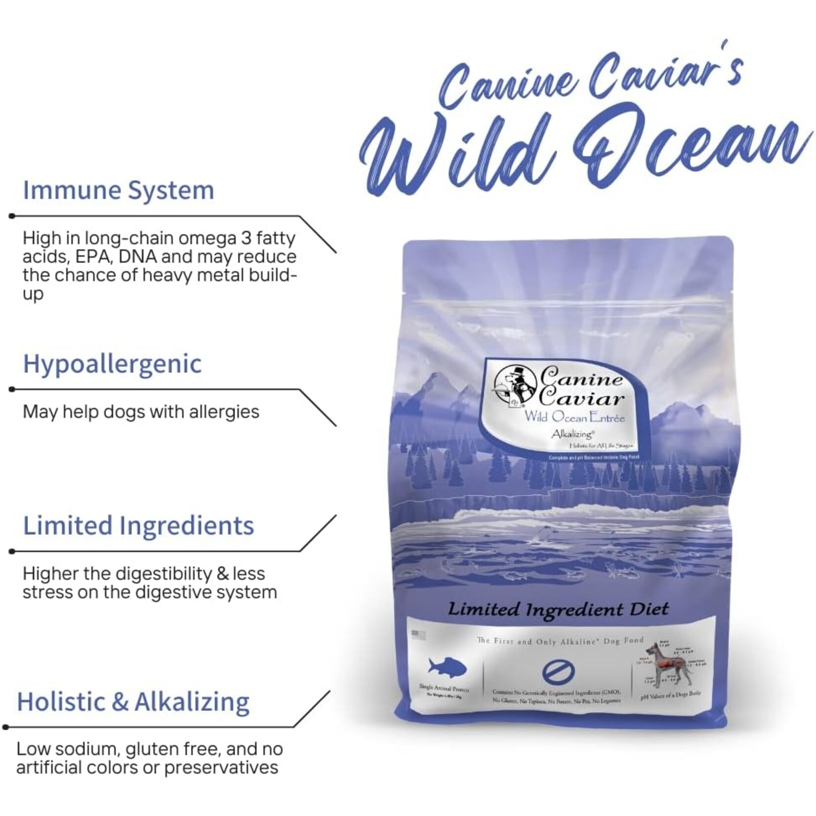 Canine Caviar Canine Caviar Wild Ocean - Herring & Quinoa 4.4lbs