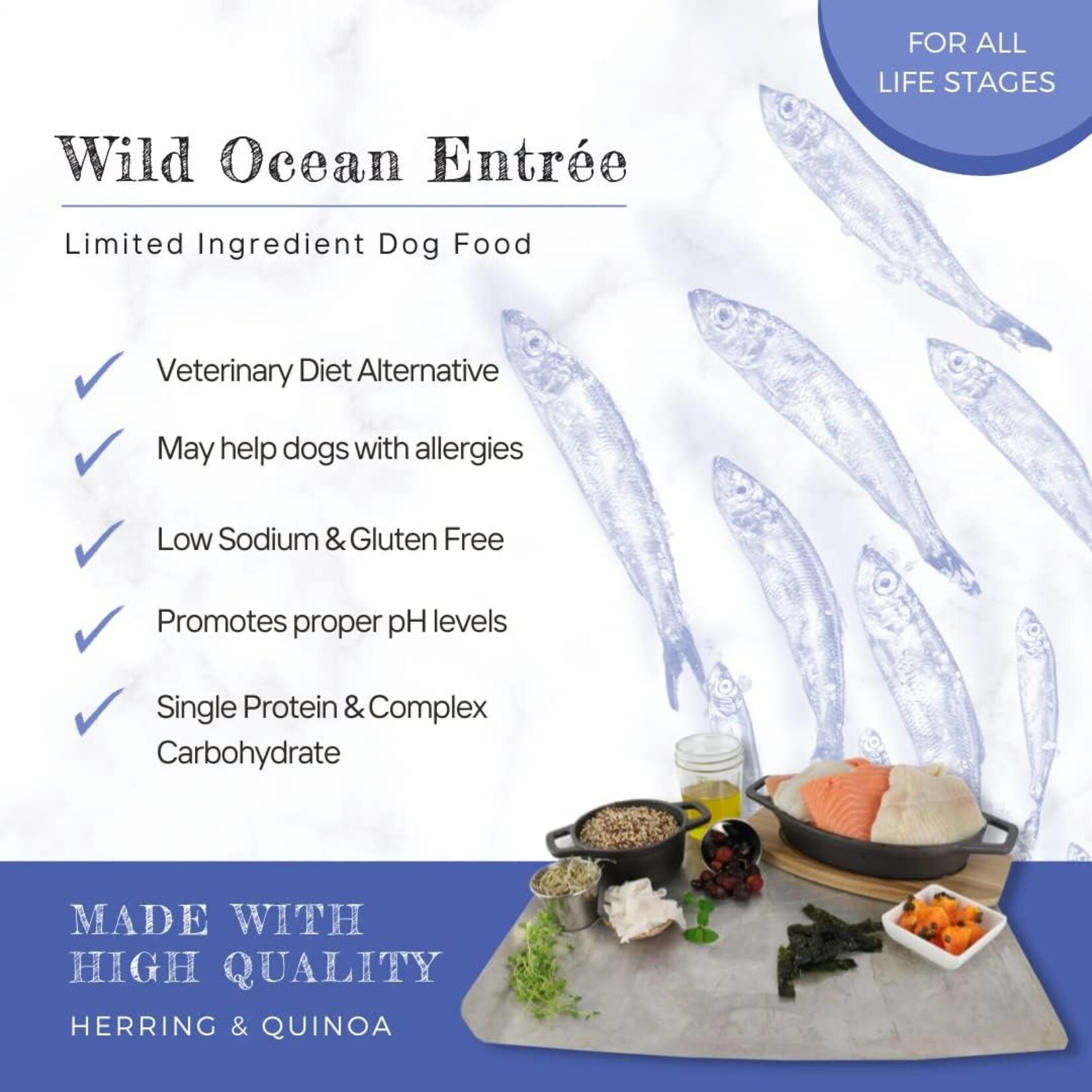 Canine Caviar Canine Caviar Wild Ocean - Herring & Quinoa 4.4lbs